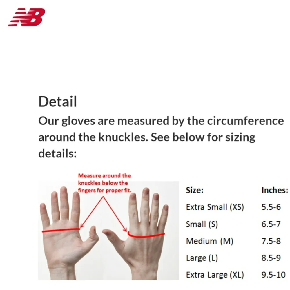 New Balance Grid Fleece Gloves S/M